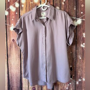 Tilley Tops | Tilley Endurables Mauve Purple 100% Tencel Lyocell Button Down Top